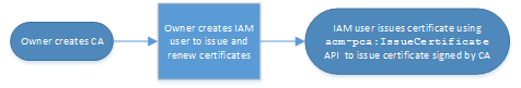 Issuing an unmanaged certificate