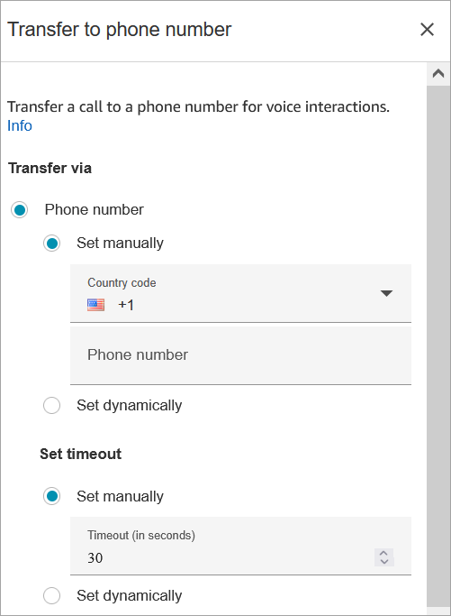 Contact Block Transfer To Phone Number Amazon Connect