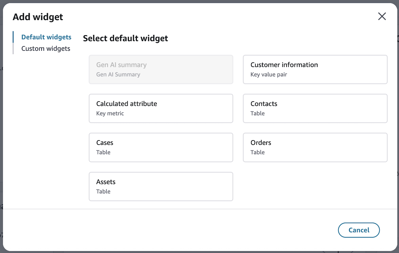 Fügen Sie dem Explorer-Layout Standard-Widgets hinzu.