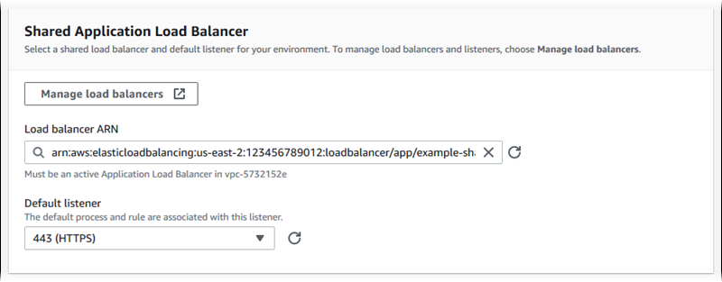 Application Load Balancer-Konfiguration – Hinzufügen eines sicheren Listeners