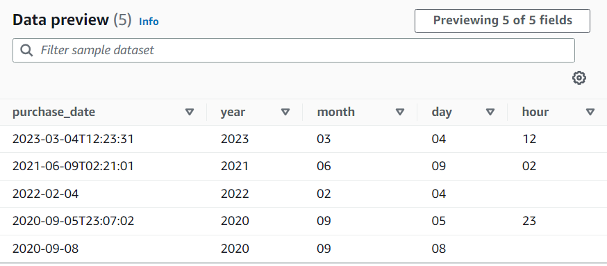 Der Screenshot zeigt die Konfiguration einer Datenvorschau für den Regex-Extraktor.