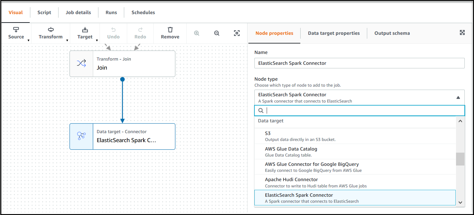 schritt-5-erstellen-eines-auftrags-der-die-opensearch-verbindung-verwendet-aws-glue-studio