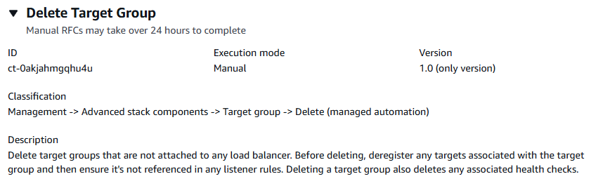 Änderung type details form showing ID, version, category, subcategory, and operation fields.