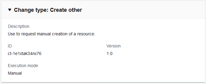 Änderung Geben Sie ein anderes Interface mit den Feldern Beschreibung, ID, Version und Ausführungsmodus ein.