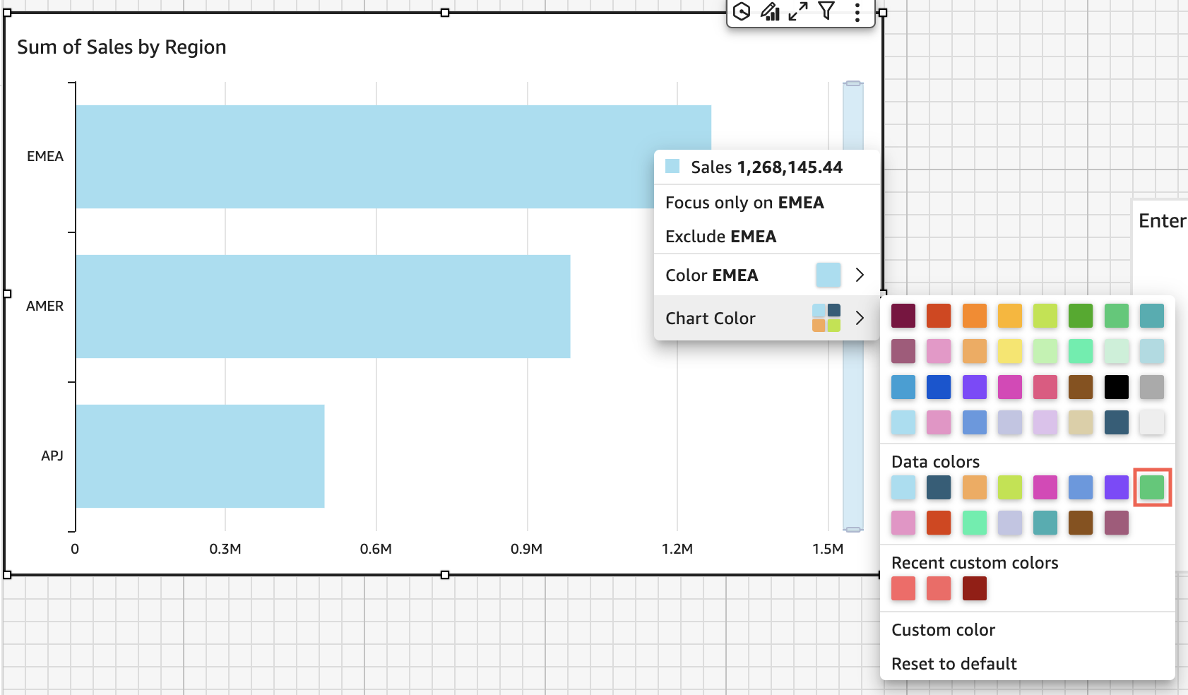 Andern Von Farben Fur Visualisierungen In Amazon Quicksight Amazon Quicksight