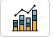 Bar graph showing increasing trend with columns and line chart overlay.