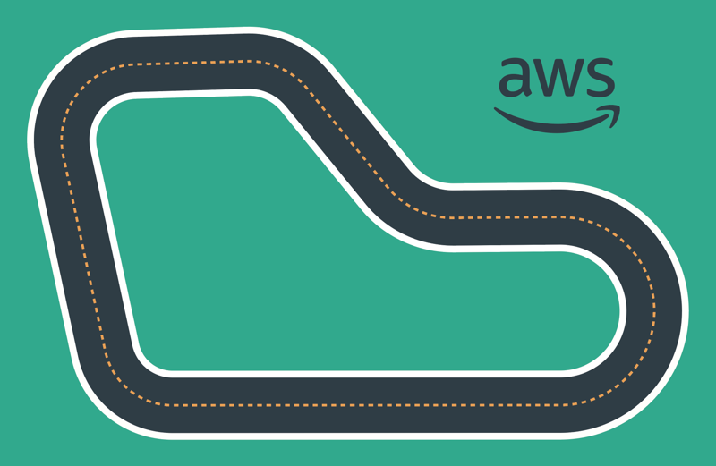 Image: An AWS DeepRacer track.