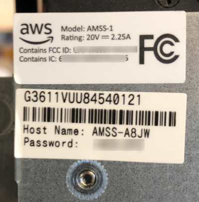 Image: AWS DeepRacer device console default password.