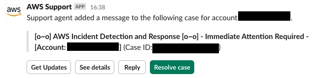 Notificación de acuse de recibo en Slack