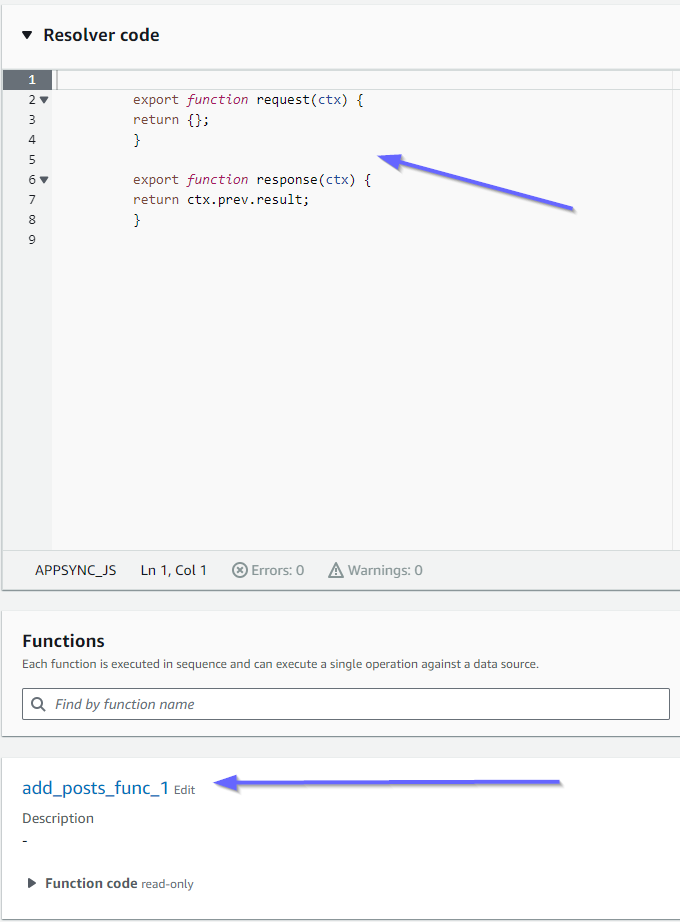 Code editor showing two resolver functions for request and response. (AI generated)