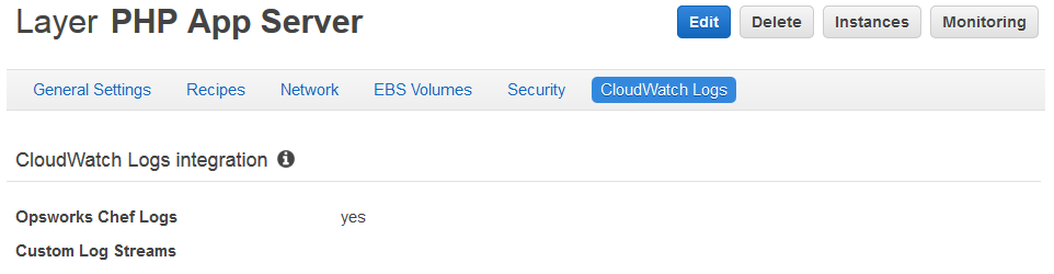 
                        Registros de CloudWatch está activado
                    