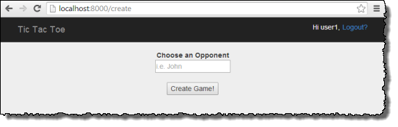 
                            Capture d'écran montrant la boîte de dialogue Choose an Opponent (Choisir un adversaire) et le bouton Create Game! (Créer le jeu !).
                        