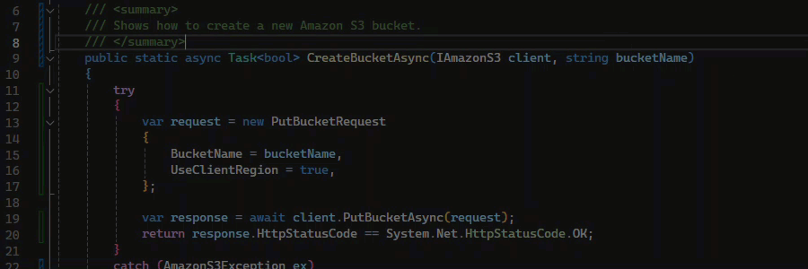 Un exemple de C3 DocString terminé.