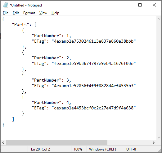 
            Chargement en plusieurs parties du fichier JSON numéro 2
          