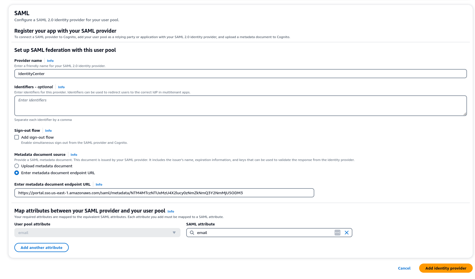 Capture d'écran mettant en évidence l'onglet Expérience de connexion