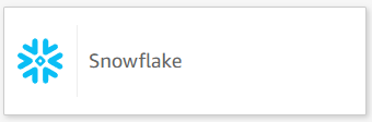 Choisissez la carte de source de données Snowflake pour créer un nouvel ensemble de données avec Snowflake.
