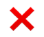 Un X rouge indique que le transfert parallèle automatique est désactivé.
