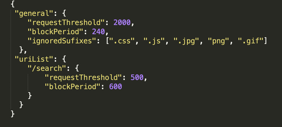 Configuration HTTP Flood