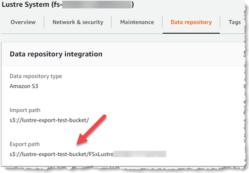 
                  The Data repository import and export paths in the Data repository integration panel.
                