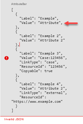 
                                Pesan kesalahan bahwa JSON tidak valid.
                            