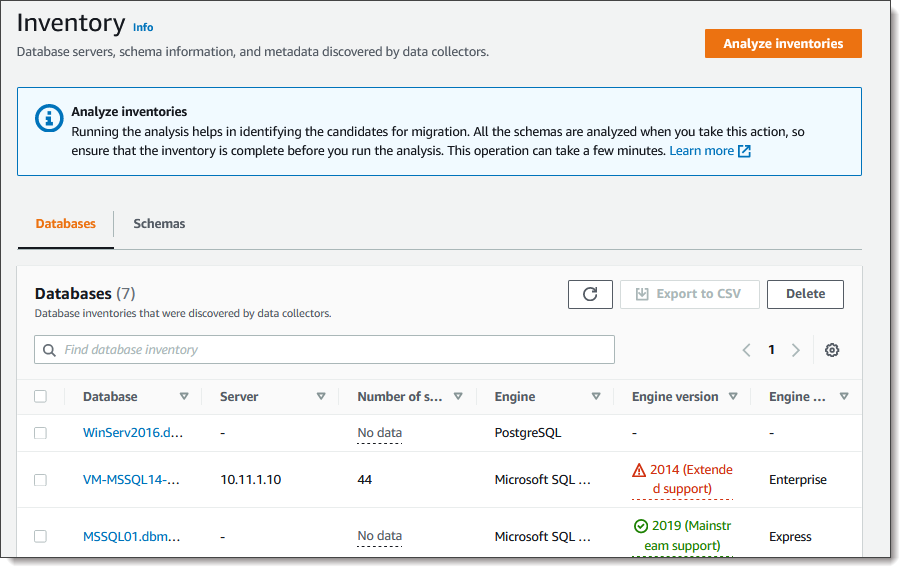 Inventaris basis data.