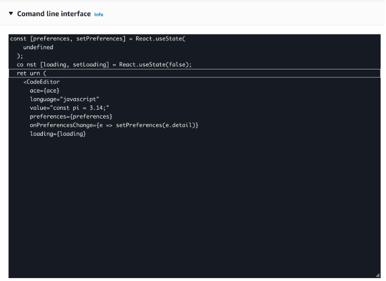 Cuplikan kode yang menampilkan hook React untuk mengelola status dan preferensi dalam aplikasi. JavaScript