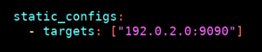 Prometheus YAMAL file dimodifikasi parameter static_configs