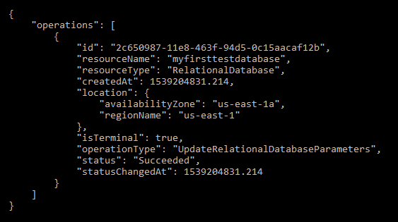 
            Merubah hasil parameter basis data relasional
          