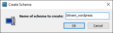 MySQL Workbench nama skema baru
