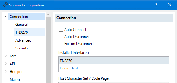 Connect ke antarmuka yang diinstal.