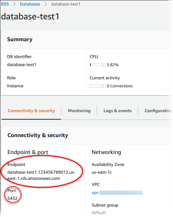 Connect to a PostgreSQL DB instance.