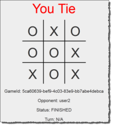 
                            Screenshot showing a finished tic-tac-toe game that ended in a
                                tie.
                        