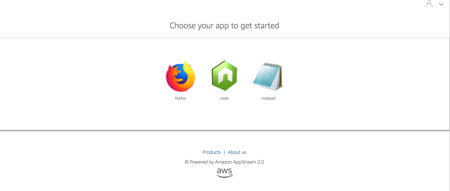 Blue color theme applied to application catalog page