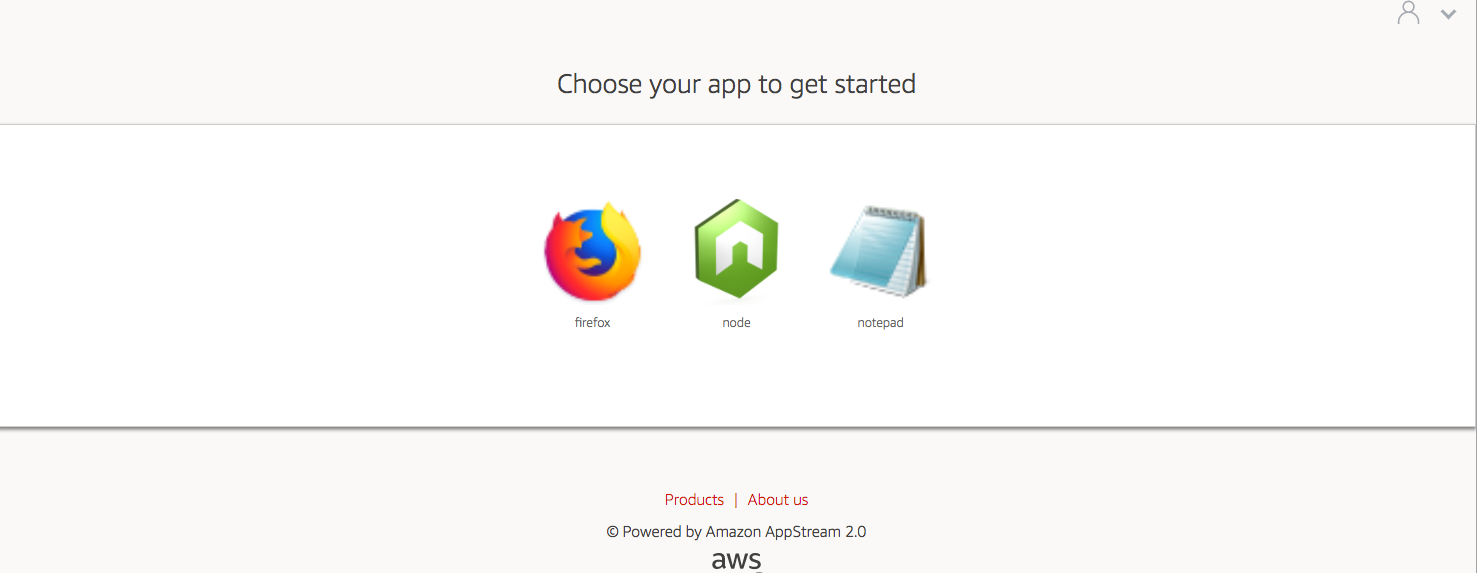 Red color theme applied to application catalog page