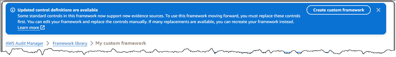 Screenshot of the pop-up message that prompts you to recreate your assessment.