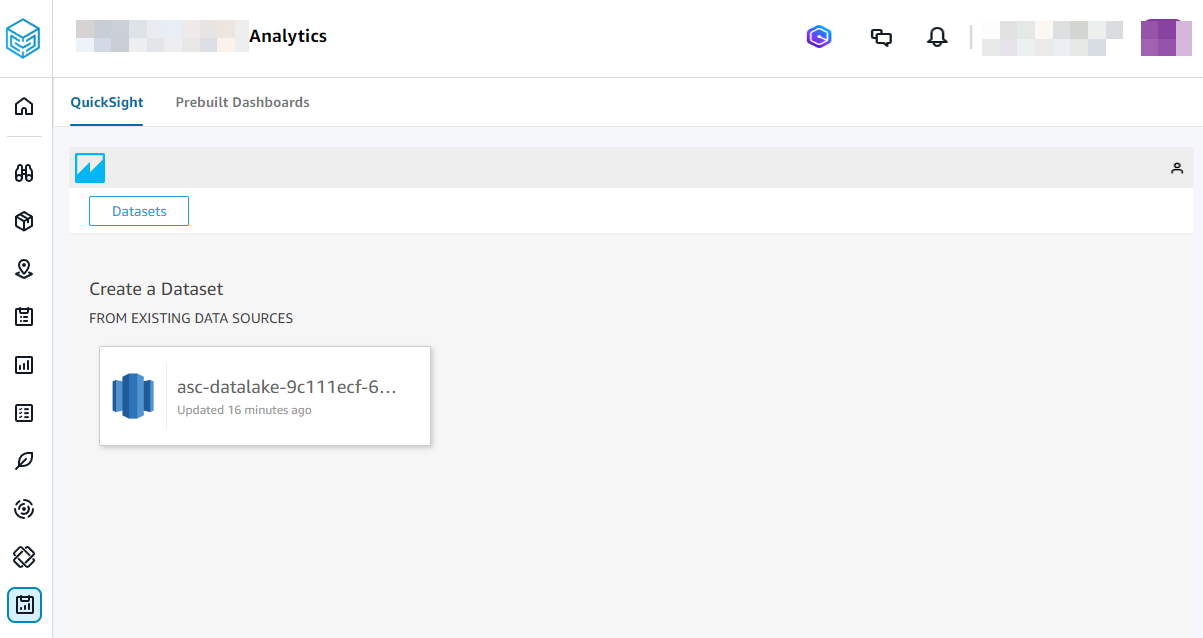 Creating a dataset for AWS Supply Chain Analytics