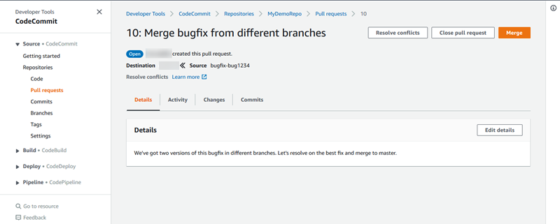 
                            A pull request showing that it has conflicts that must be resolved before it can be merged.
                        