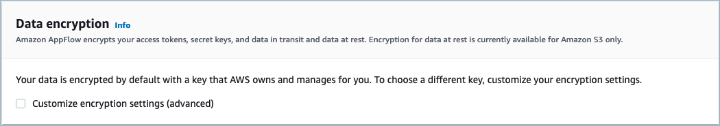 
                                    The data encryption section. 
                                