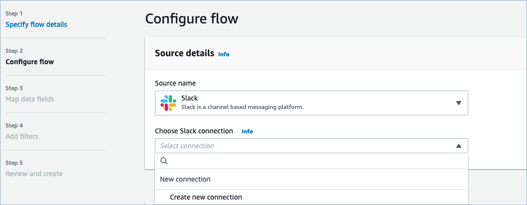 
                                    The configure flow page. 
                                