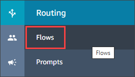 Menu showing "Routing" and "Flows".