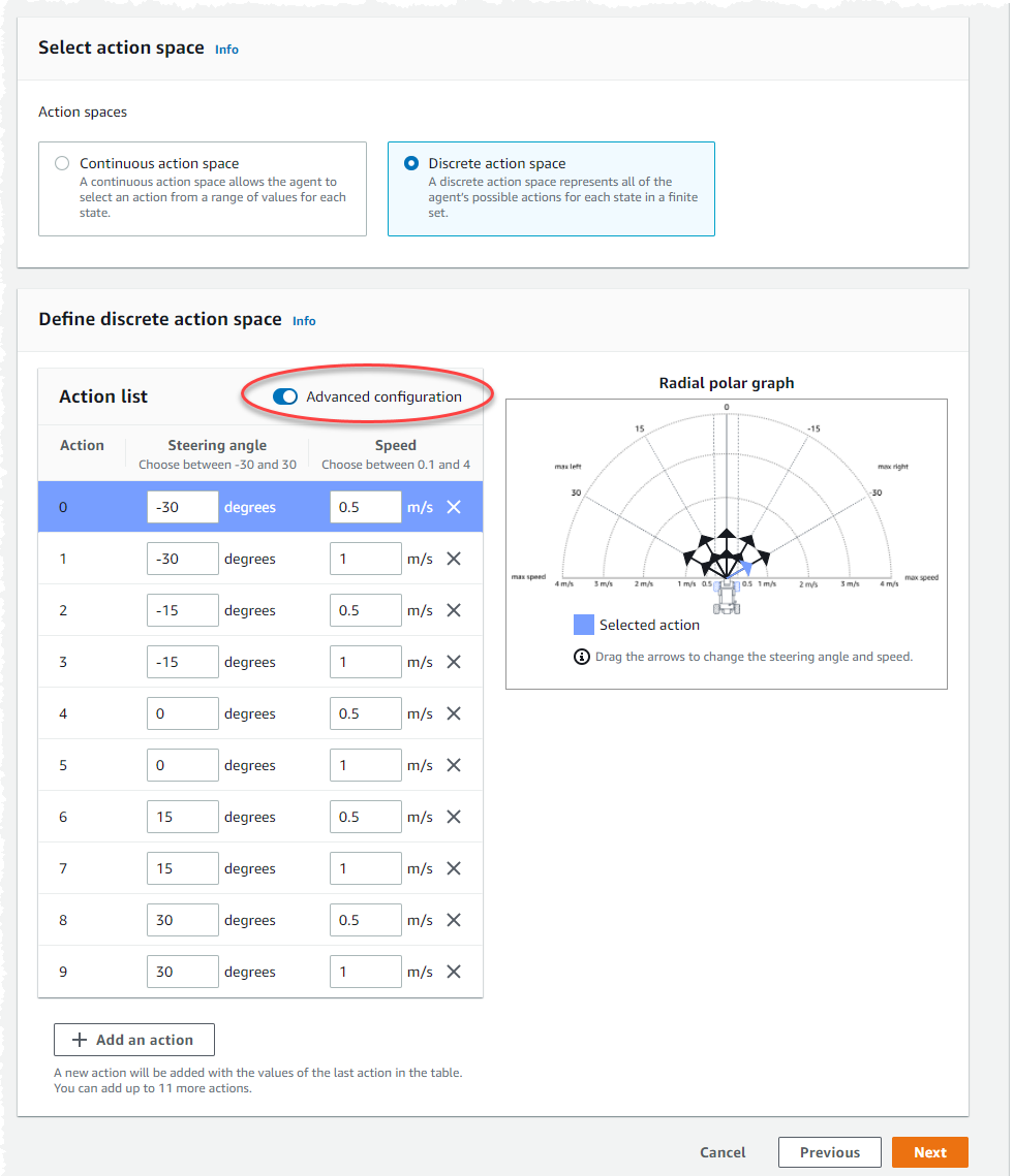 
                                Image: Toggle on advanced configuration.
                            