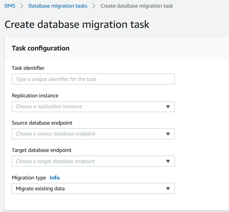 Replicate forf face to many. Database Migration service. Web 3 Dev only important DMS.