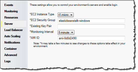 Configuring EC2 server instances using the AWS toolkit for Visual Studio -  AWS Elastic Beanstalk