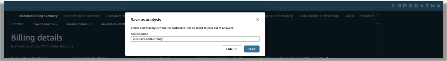 Save analysis