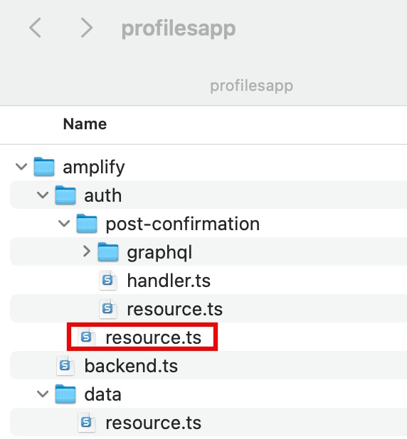 The resource creation interface.