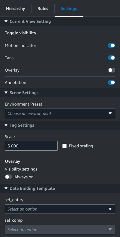 The Settings tab showing the Overlay toggle switched off.