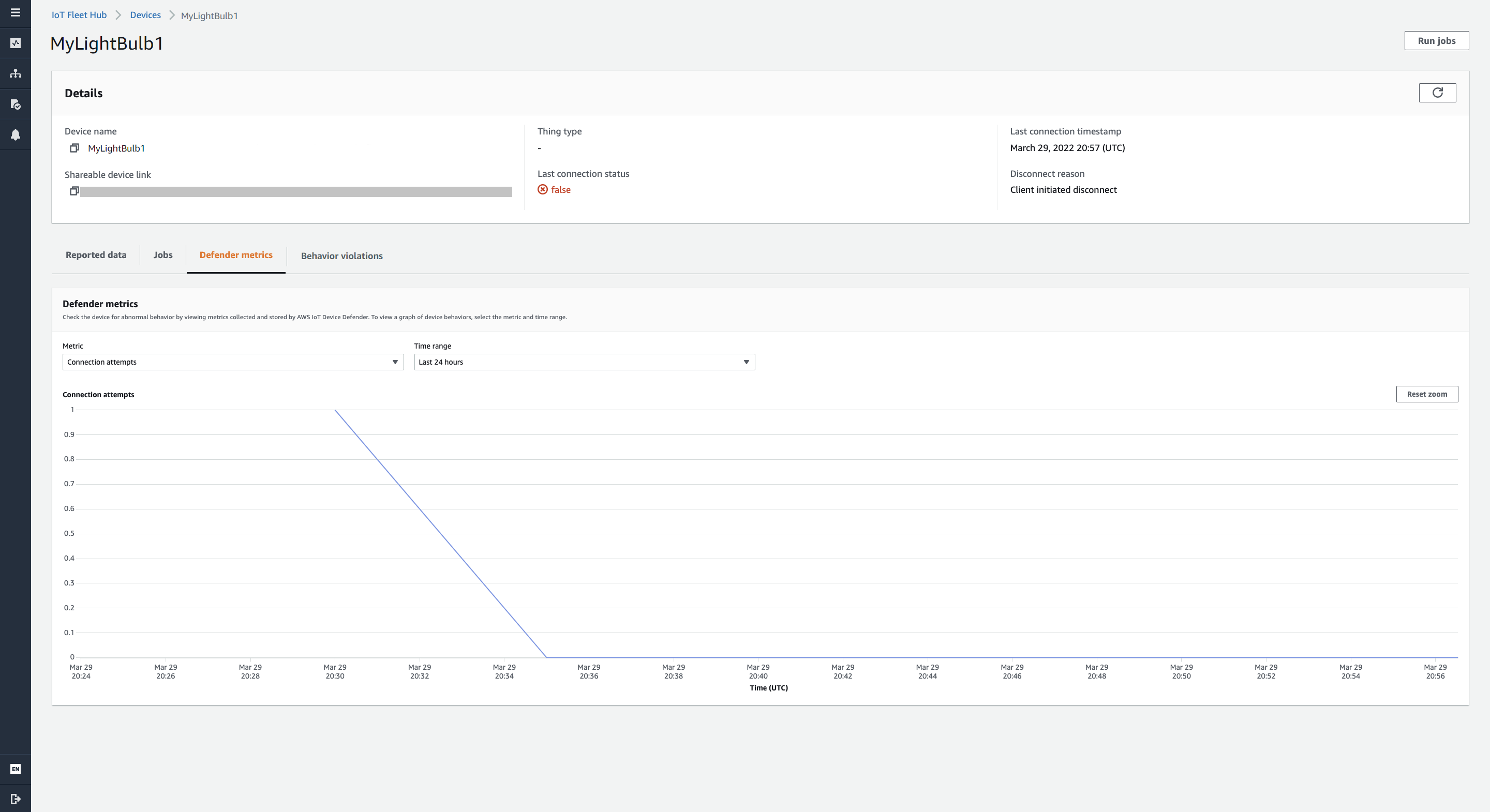 Fleet Hub queries dashboard device list