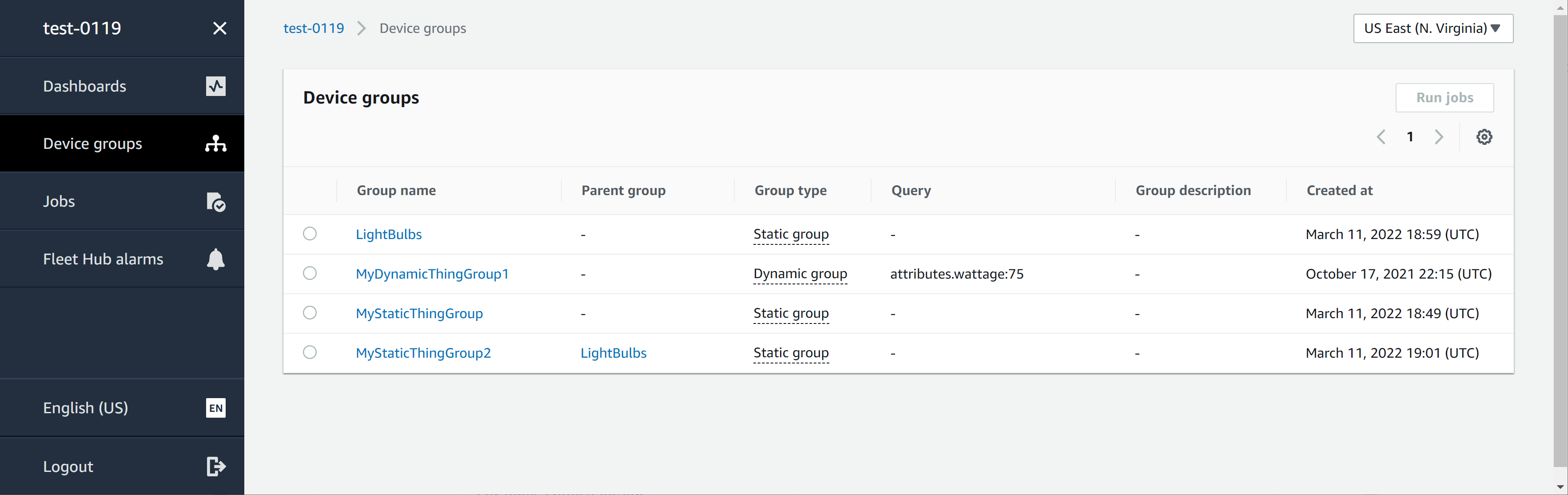 Fleet Hub device groups