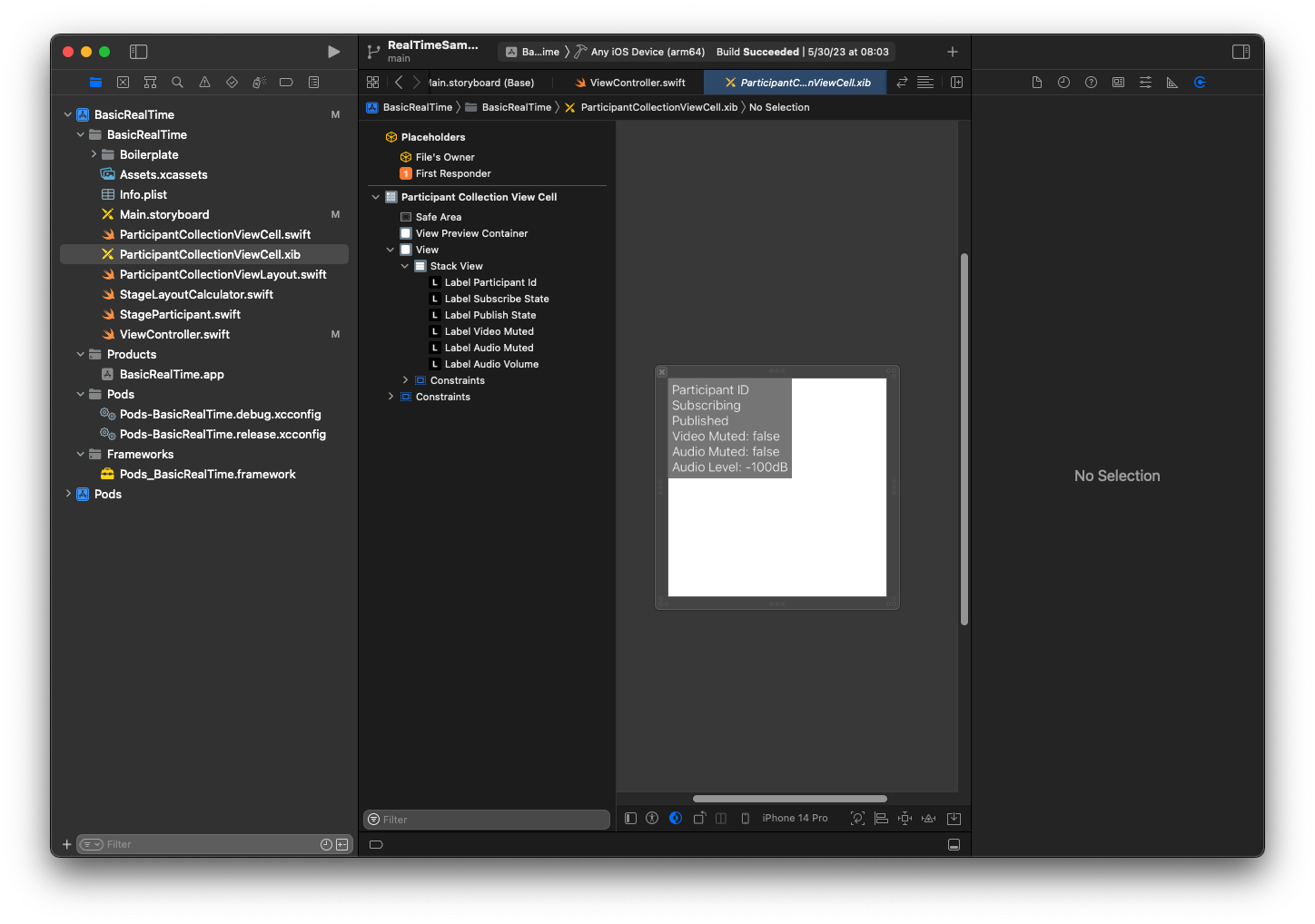 Create iOS view hierarchy in associated XIB file.