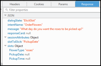 
                                    JSON data sent in response to a
                                        request for the FlowerType slot.
                                